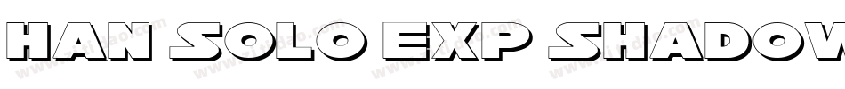 Han Solo Exp Shadow LasItal字体转换